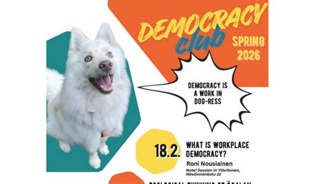 WHAT IS WORKPLACE DEMOCRACY?, Ylävitonen, Tampere, 18 February 2026 ...