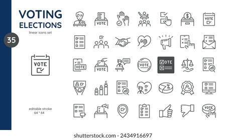 1,614 Election Process Icons Stock Vectors and Vector Art | Shutterstock