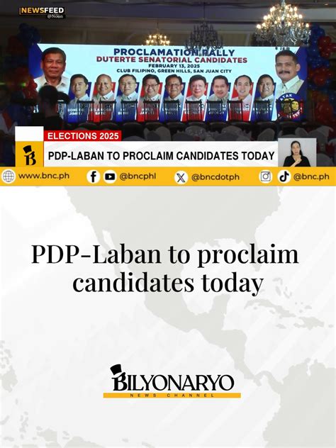 PDP-Laban Senatoriables for 2025 Elections Unveiled | TikTok