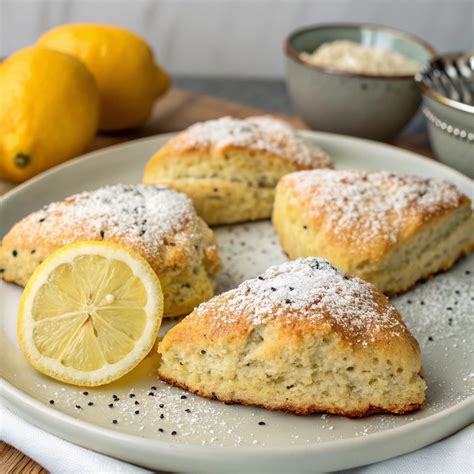 Easy Lemon Poppy Seed Scones with Bright Lemon Glaze - NewsBreak