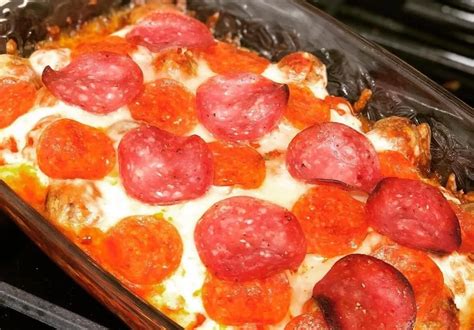 pepperoni pizza casserole – Little Healthy Life