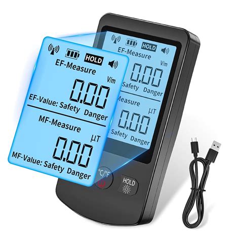 COLOR TREE EMF Meter Rechargeable Electromagnetic Field Upgrated 3-in-1 ...