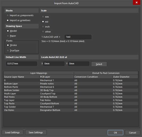 支持 AutoCAD-DXF 导入和导出 | Altium Designer 技术文档