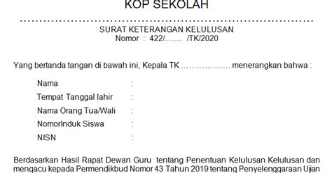 Yuk Cek 8+ Referensi+ Contoh Surat Pemberitahuan Wisuda Tk Paling ...