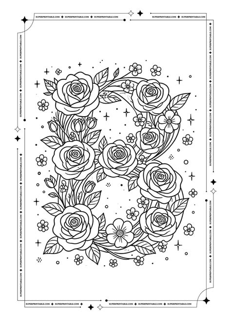 Flowers Alphabet Coloring Pages (Free PDF Printables)