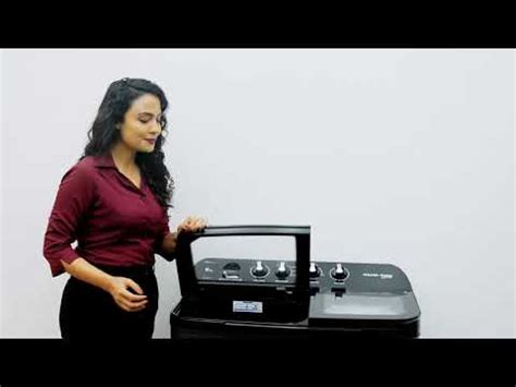 Voltas Beko 9 kg Semi Automatic Top Load Washing Machine Black, Grey ...