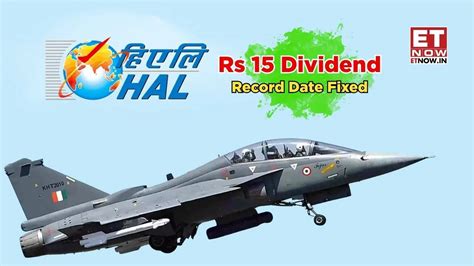 HAL dividend 2025: Rs 15 per share announced; record date fixed ...