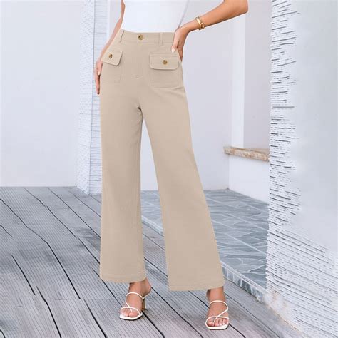 Zedker 2026 Wide Leg Dress Pants for Women High Waisted Work Pants ...