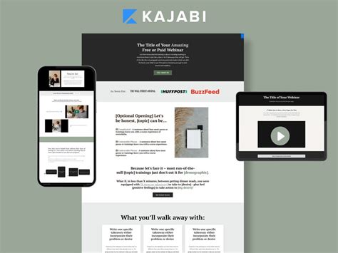 Kajabi Webinar Funnel Template – 3 High-converting Pages - Etsy