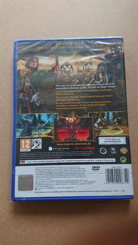 Herr der Ringe: Abenteuer von Aragorn - PS2 - OVP Sealed (Neu und ...