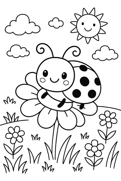 Kids Summer Coloring Book — Insects - Etsy | Bug coloring pages ...