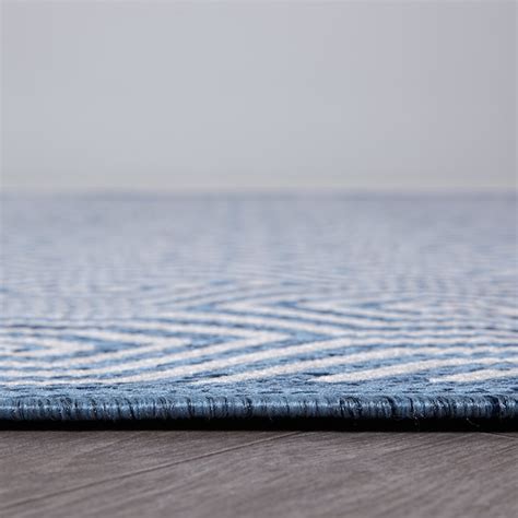 World Rug Gallery Summer 5 x 7 (ft) Loomed Polypropylene Blue ...