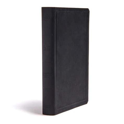 CSB Deluxe Gift Bible, Black LeatherTouch, Red Letter, Presentation ...