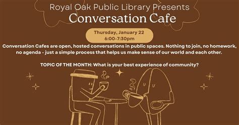 Conversation Cafe, 222 E 11 Mile Rd, Royal Oak, MI, United States ...