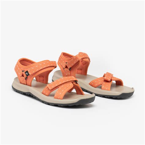 Women’s hiking sandals, NH500 - Orange - Decathlon