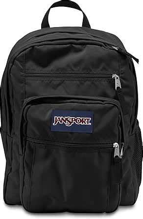 JanSport Big Student Backpack (Black/Black, One Size), Black/Black, One ...
