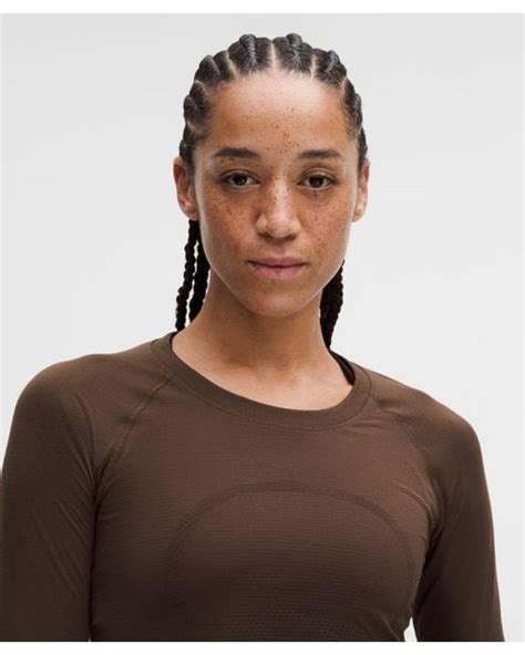 lululemon – Swiftly Tech Long-Sleeve Shirt 2.4 Waist Length – – Size 4 ...