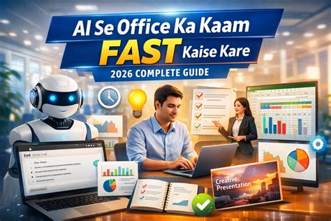 AI Se Office Ka Kaam Fast Kaise Kare (2026) – Complete Guide