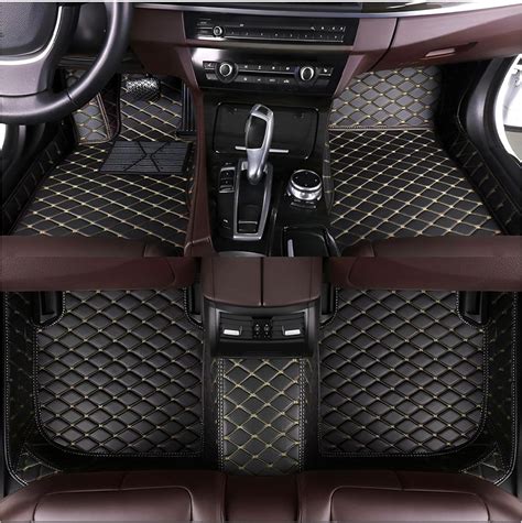 Amazon.com: Car Floor Mats for BMW X3 2005-2010 with Pocket, Faux ...