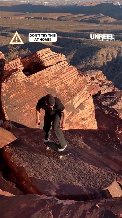 David Hafsteinsson's thrilling skateboard tricks in jaw-dropping canyon ...
