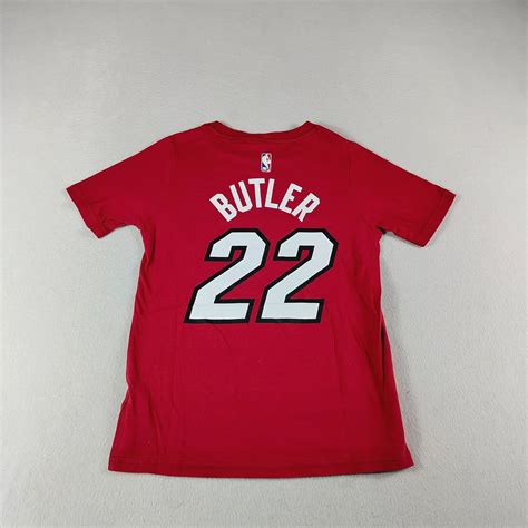 Nike Shirt Youth Small Red Jimmy Butler #22 Miami Heat Swingman NBA ...