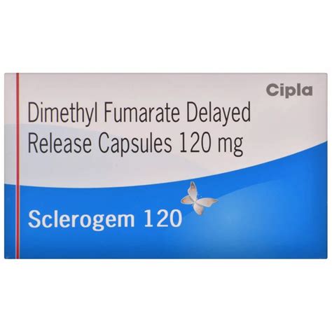 120mg Sclerogem Dimethyl Fumarate Capsules at ₹ 1626/box | Dimethyl ...