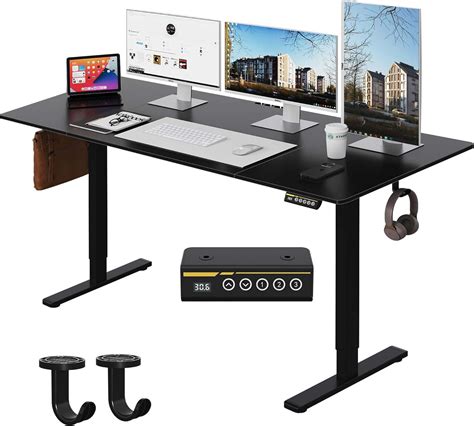 Amazon.com: Gamork Escritorio eléctrico grande de pie de 63 x 28 ...