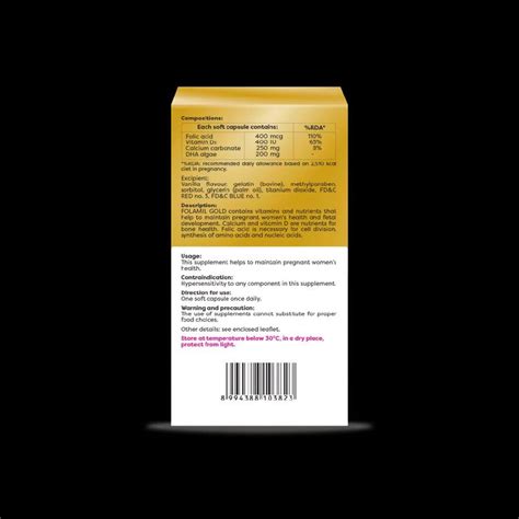 FOLAMIL GOLD BOTOL ISI 30 - Kapsul lunak vitamin kehamilan promil ...