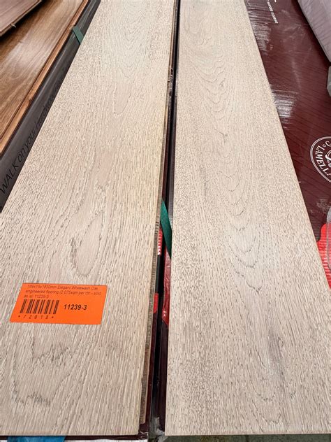 Whitewash Oak engineered flooring 189x1830x15mm $30 sqm