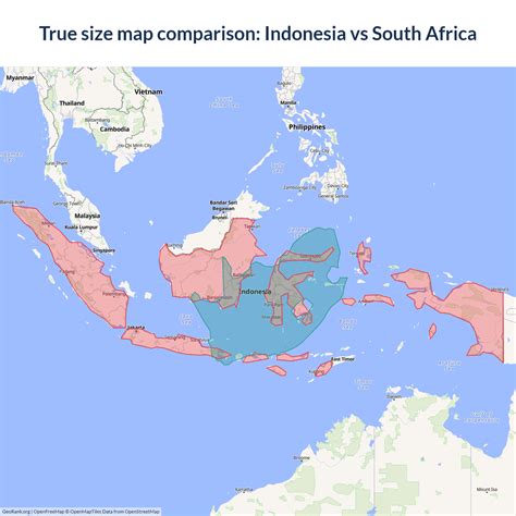 Size Of Indonesia
