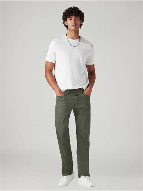 Men's 513 Olive Slim Straight Fit Mid Rise Jeans – Levis India Store