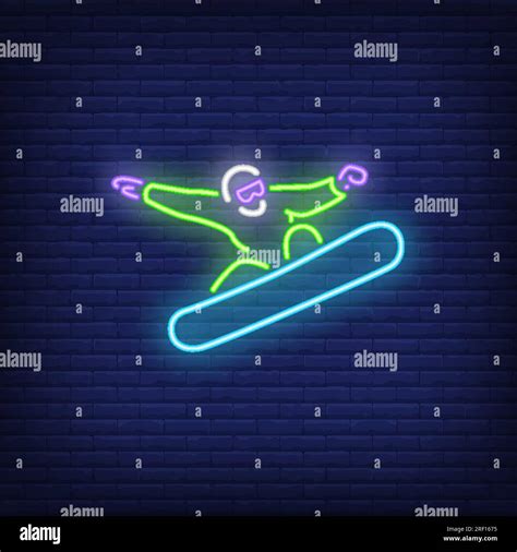 Snowboarder in action jumping Stock Vector Images - Alamy