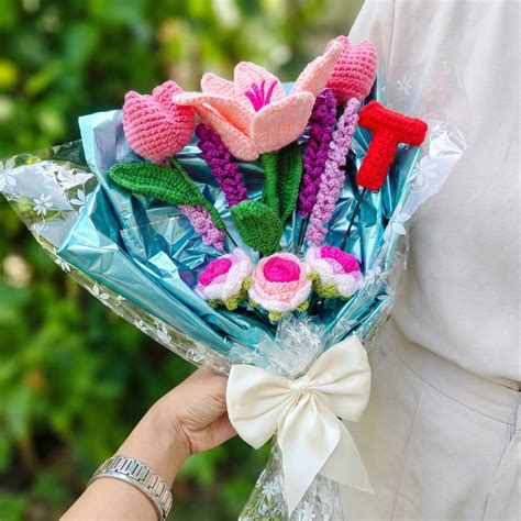 Handmade Crochet Flower Bouquet – Giftoo