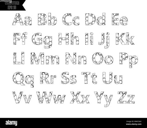Modern army alphabet font Black and White Stock Photos & Images - Alamy