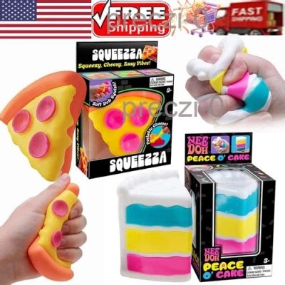 NeeDoh Squeezza PizzaPeace O' Cake Soft Squish India | Ubuy