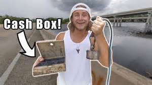 What’s Inside? Magnet Fishing Stolen Safe at an Abandoned Bridge