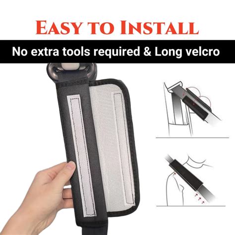 Car Seat Belt Covers Cute Bow Leather Seat Belt Covers – 4 Pack Soft ...