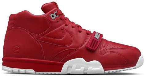 Fragment Design x Nike Air Trainer 1 SP Mid Gym Red for Sale ...
