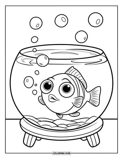 80+ Dibujos de acuario para colorear para niños y adultos (Gratis)