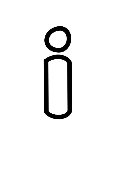 Free Printable Lowercase I Bubble Letter Stencil | Letter stencils ...