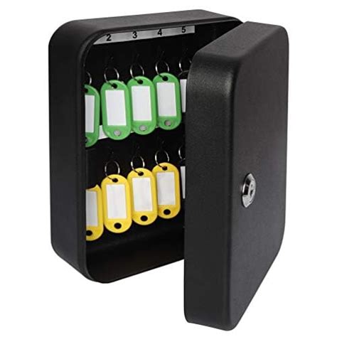 BETLEX Metal Key Storage Box/Key Cabinet with 20 Key-Holders with Lock ...
