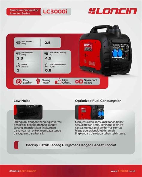 Generator listik Loncin LC3000i Tangguh dan berkarakter Halaman 1 ...