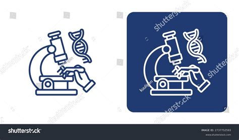Pathology Science Icon Contrast Background Stock Vector (Royalty Free ...