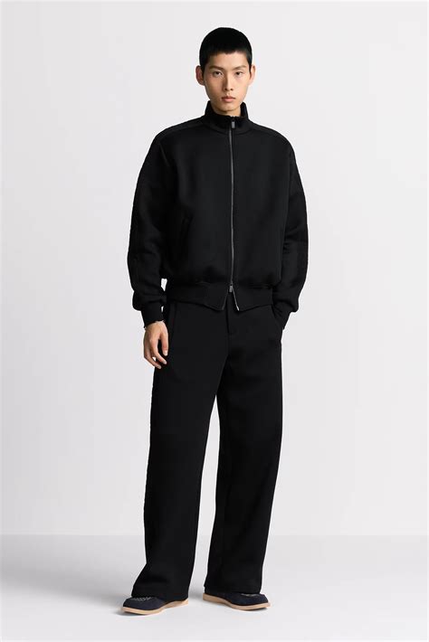 Dior Oblique Track Pants Black Cotton-Blend Jersey | DIOR