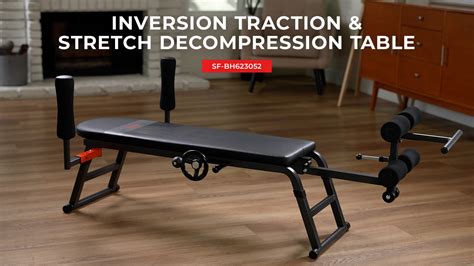 Sunny Health and Fitness Inversion Table, Adjustable Decompression ...