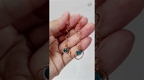 DIY minimalist earrings in minutes! #shortsvideo #DIYJewelry # ...