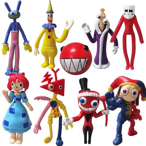Digital Circus Figures Set, Digital Circus Action Figure Horror Cartoon ...