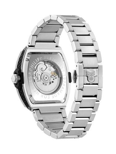 Buy Men Silver Dial Skeleton Aut Watch Online at The Collective - 1201119