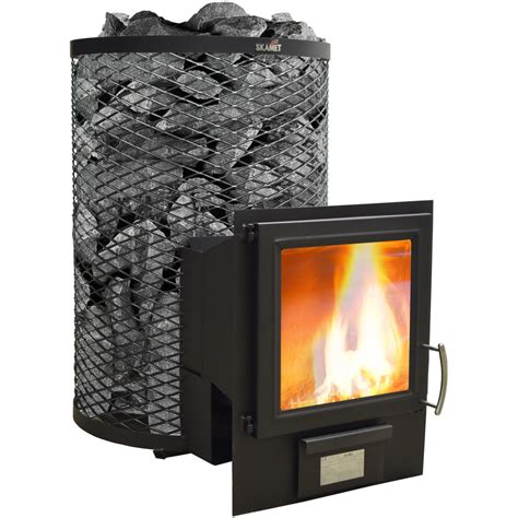 Wood Burning Sauna Stove STY-220 BPGL | Glass Door & Boiler - Skamet OÜ