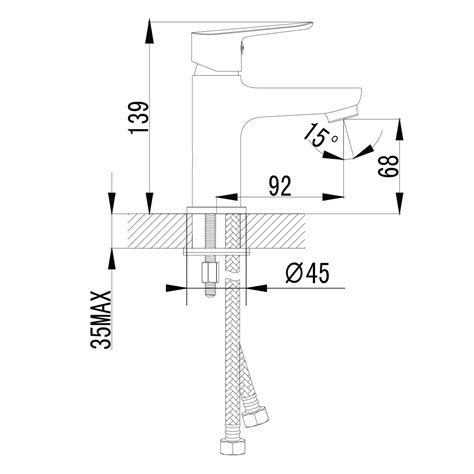 SMALL washbasin stand mixer, 139mm, chrome : SAPHO E-shop